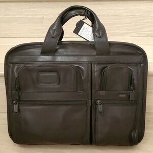 Tumi T-Pass Medium Screen Laptop Slim Leather Briefcase